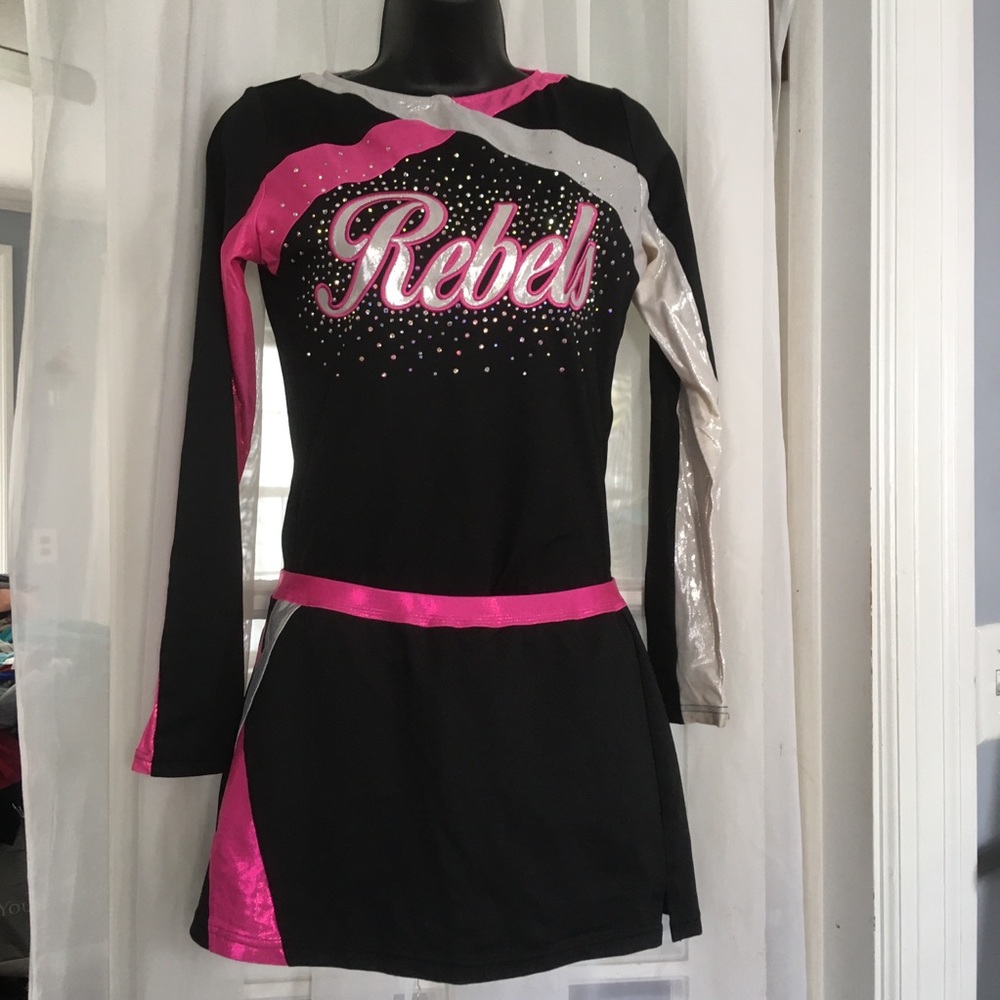 Many many cheer uniforms available